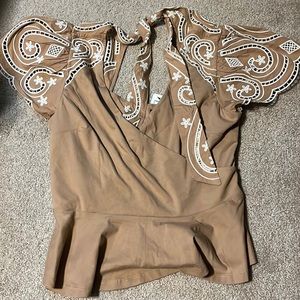 BOGO FREE! NWT Express peplum top size medium
